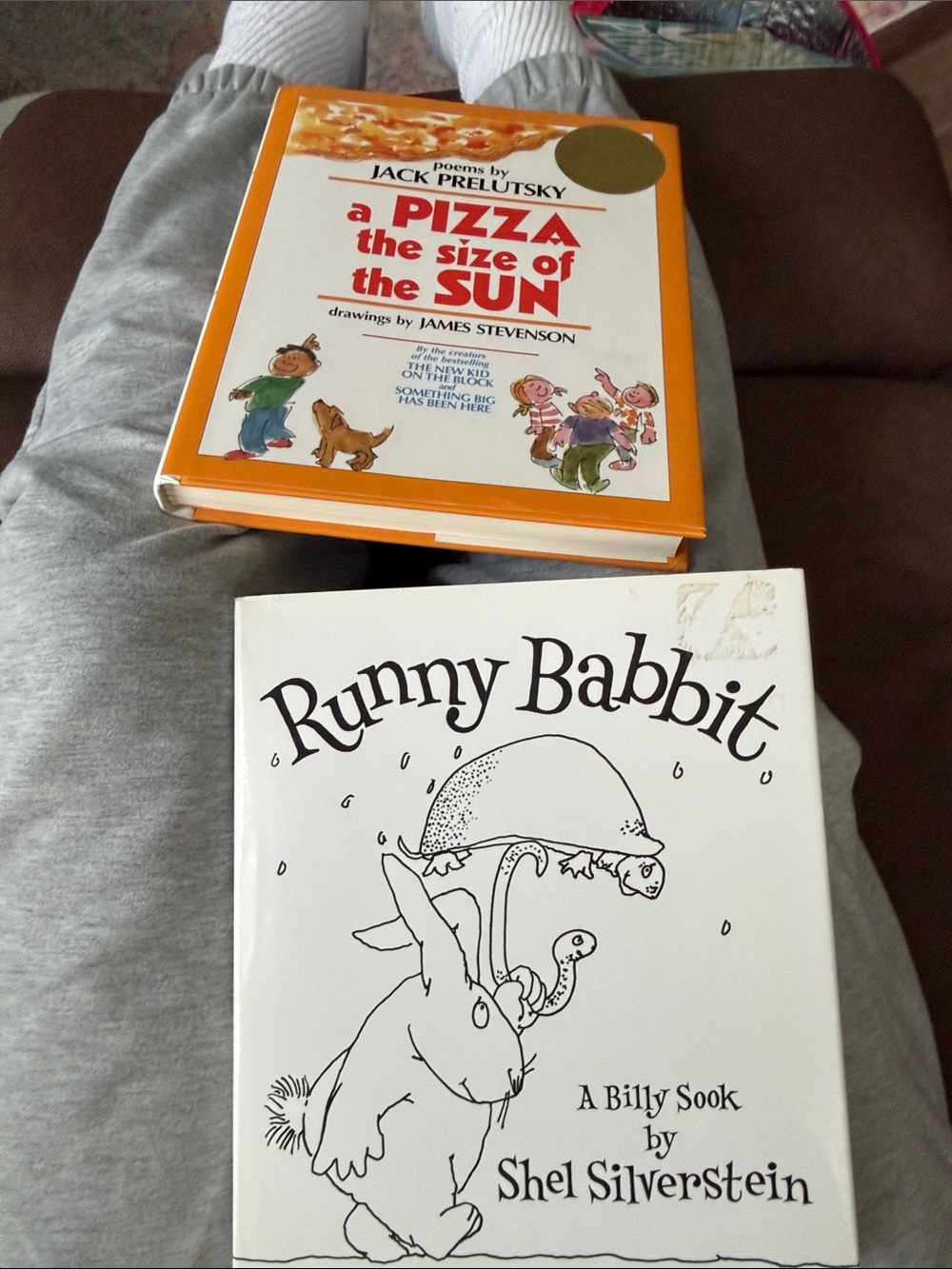 A Pizza the Size of the Sun & Runny Babbit - Two hardback poetry books.